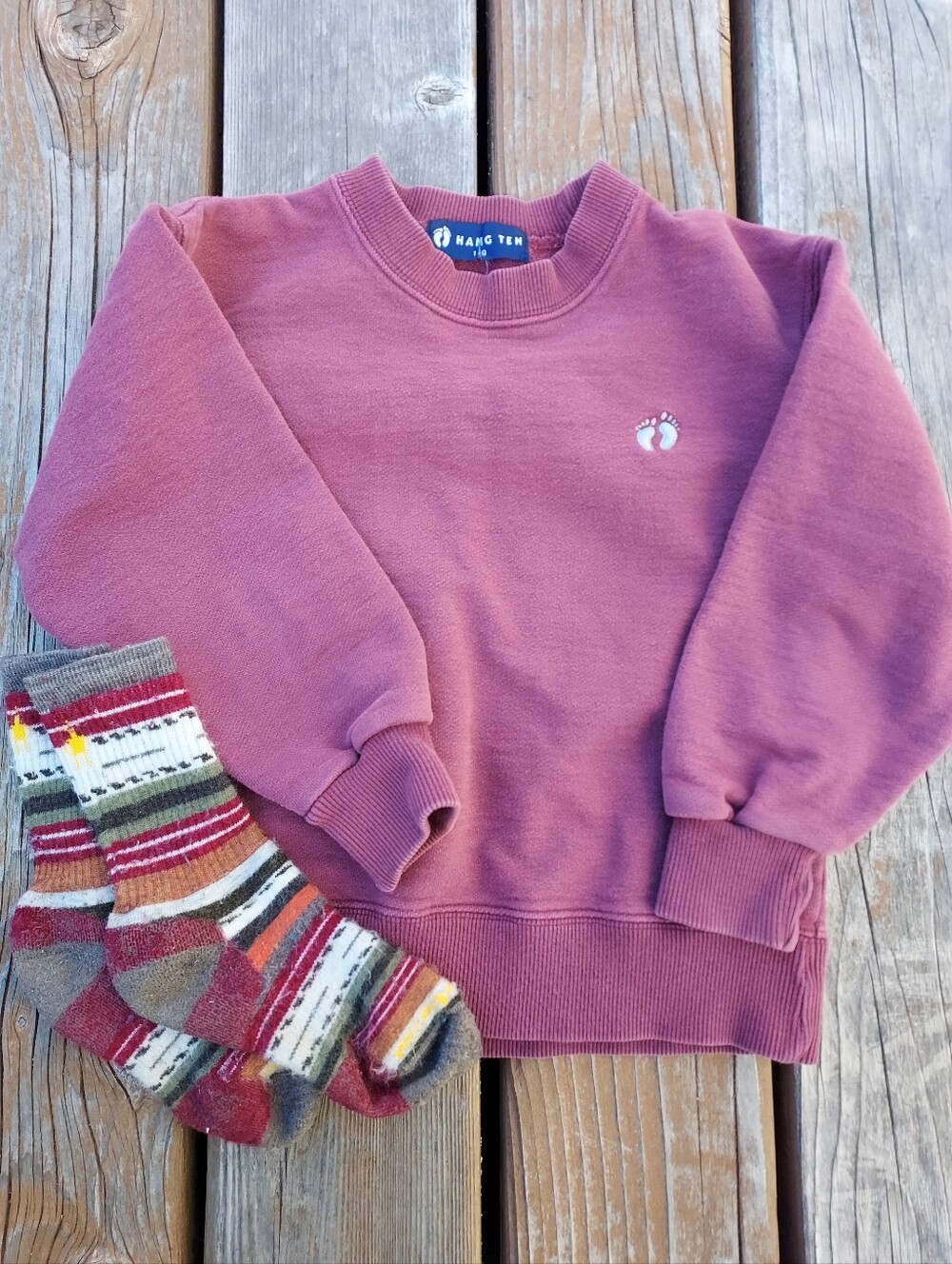 Vintage Hang Ten Crewneck Sweatshirt + Smartwool Socks